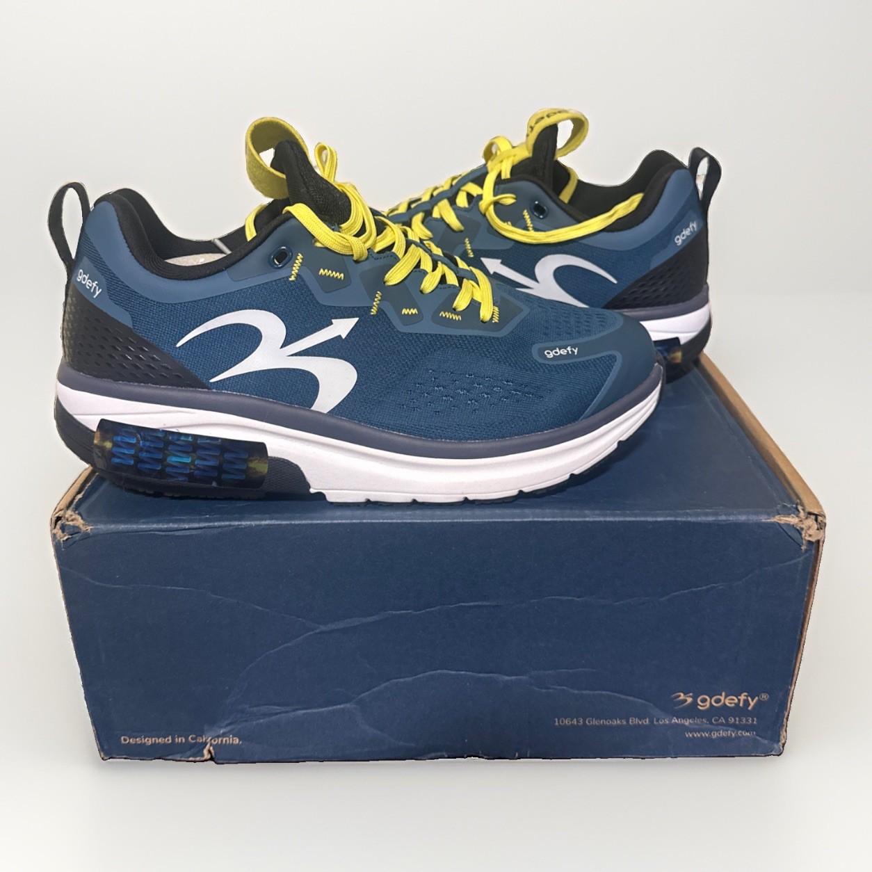 G-Defy Mehalef Men’s Size 8.5 XW Extra Wide Blue VersoShock Walking Shoes