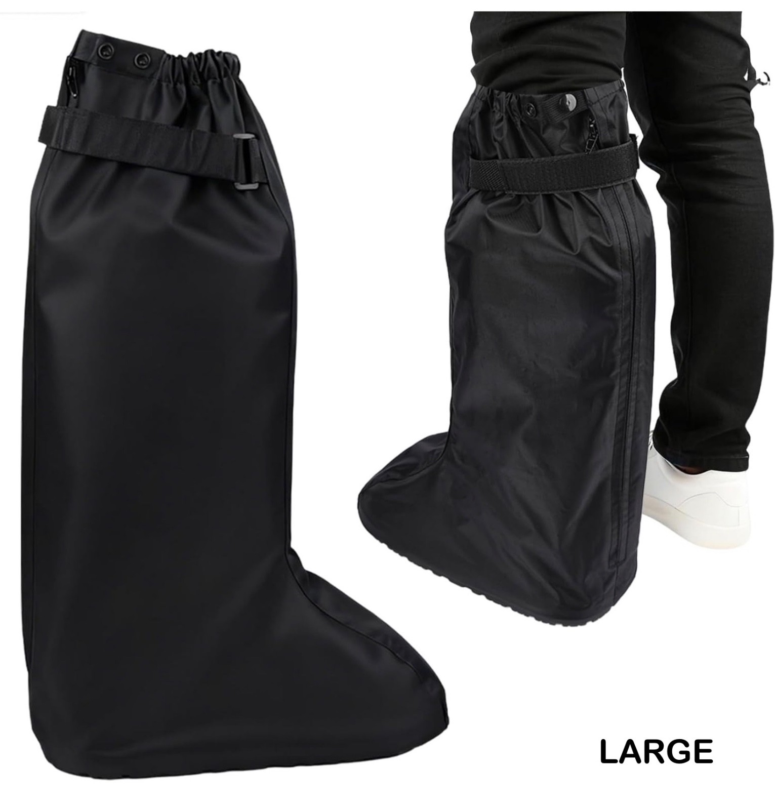 Waterproof Boot Cover for Tall Orthopedic & Medical Walking Boots, New Open box