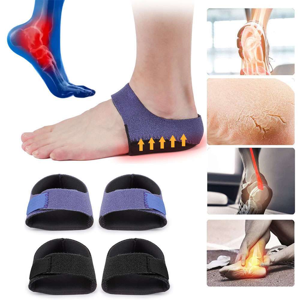 2PCS Plantar Fasciitis Heel Protectors Cups Sleeves Pads Support For Heel Pain