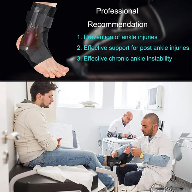Drop Foot Ankle Brace Support Stabilizer Guard Compression Sprain Pain Relief H
