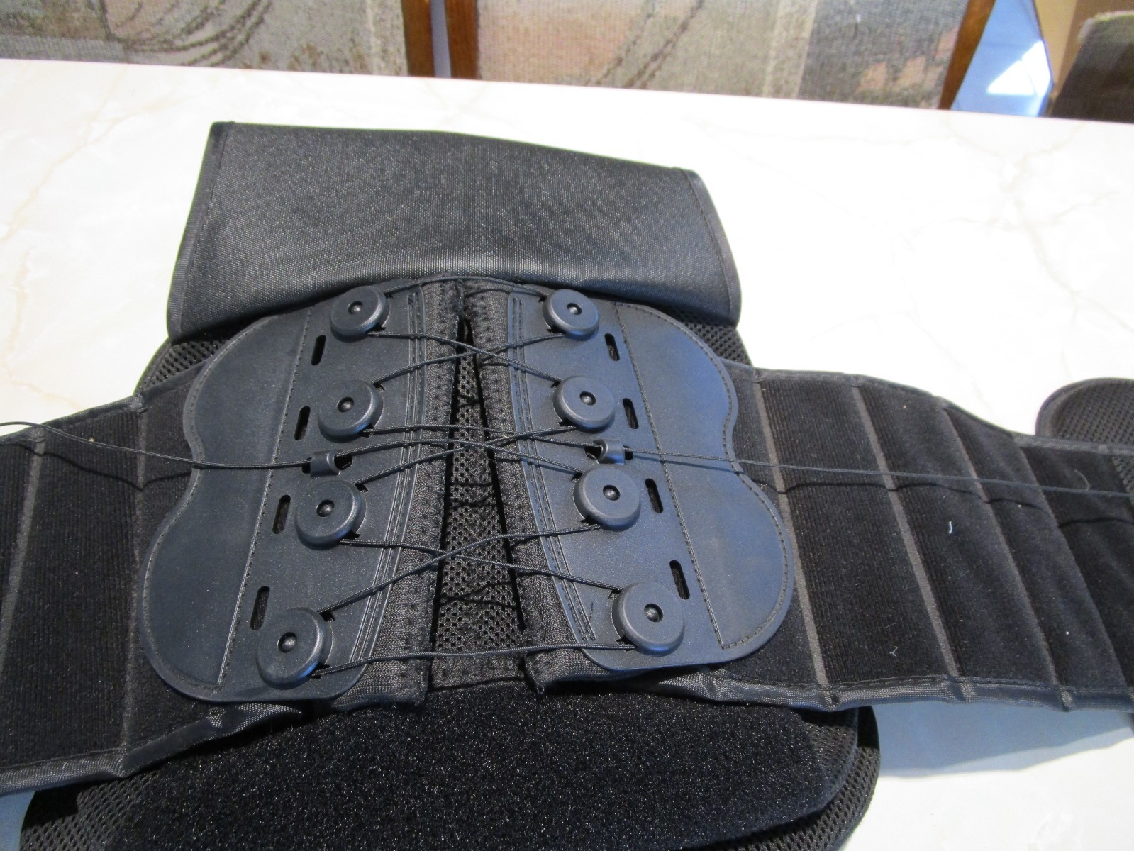 Adjustable lumbar support belt lower back brace
