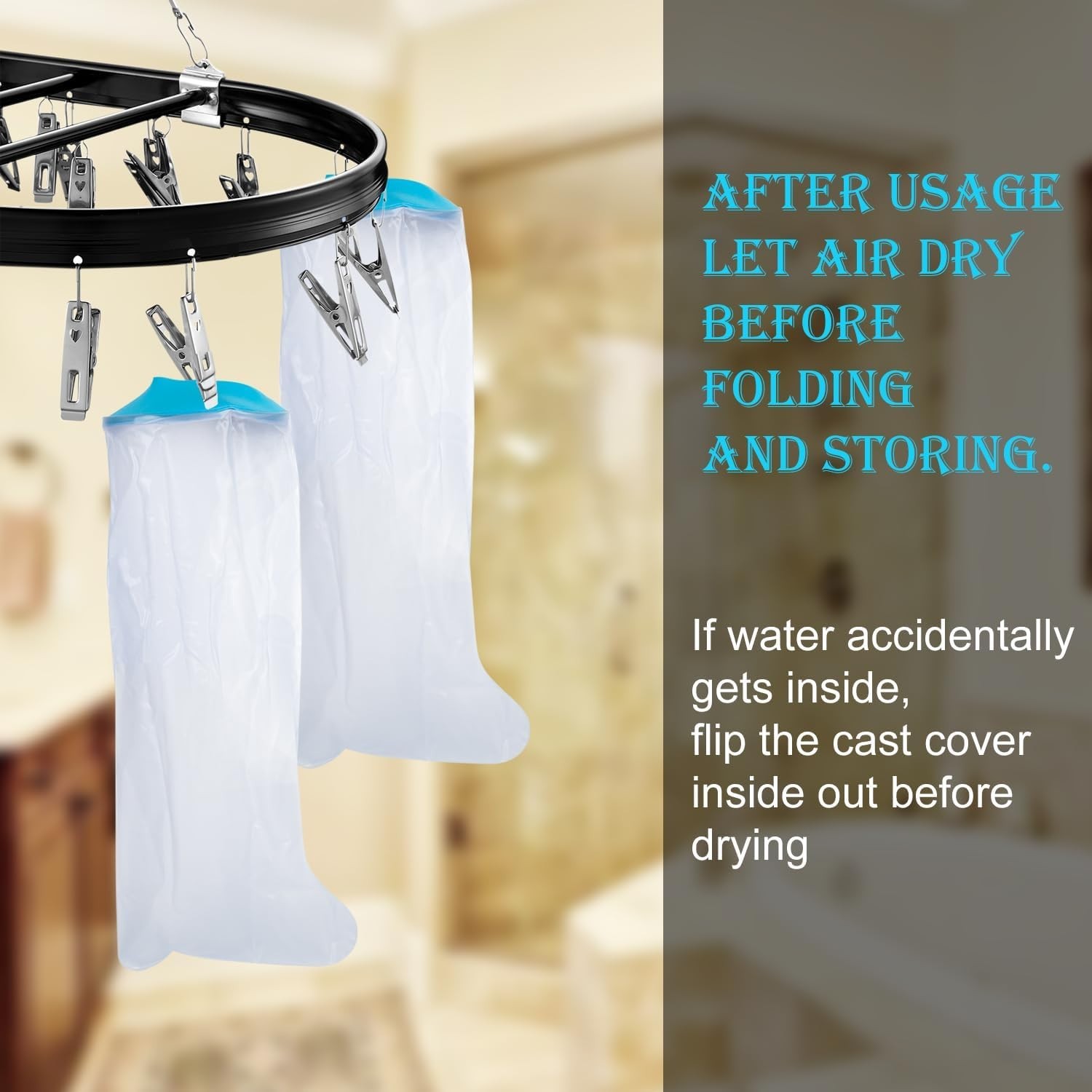 Soft & Comfortable Cast Bag for Adults – Waterproof, Easy-On, After Surgery Gift