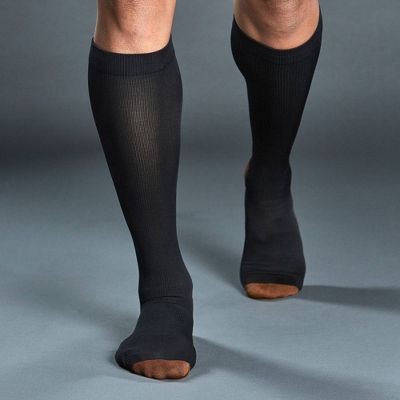 TOMMY COPPER COMPRESSION KNEE SUPPORT HIGH SOCK 2PK- SIZE L/XL – BLACK