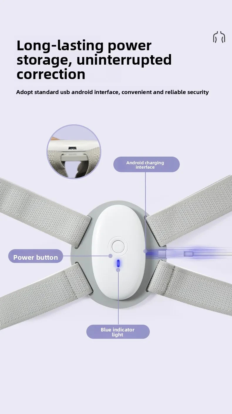 Smart Posture Corrector Vibration Reminder USB Rechargeable