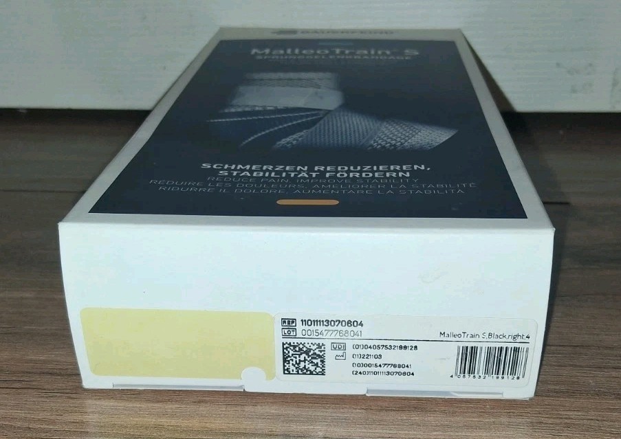 Bauerfeind Malleotrain S Compression Ankle Brace Right Black Stabilizer In Box