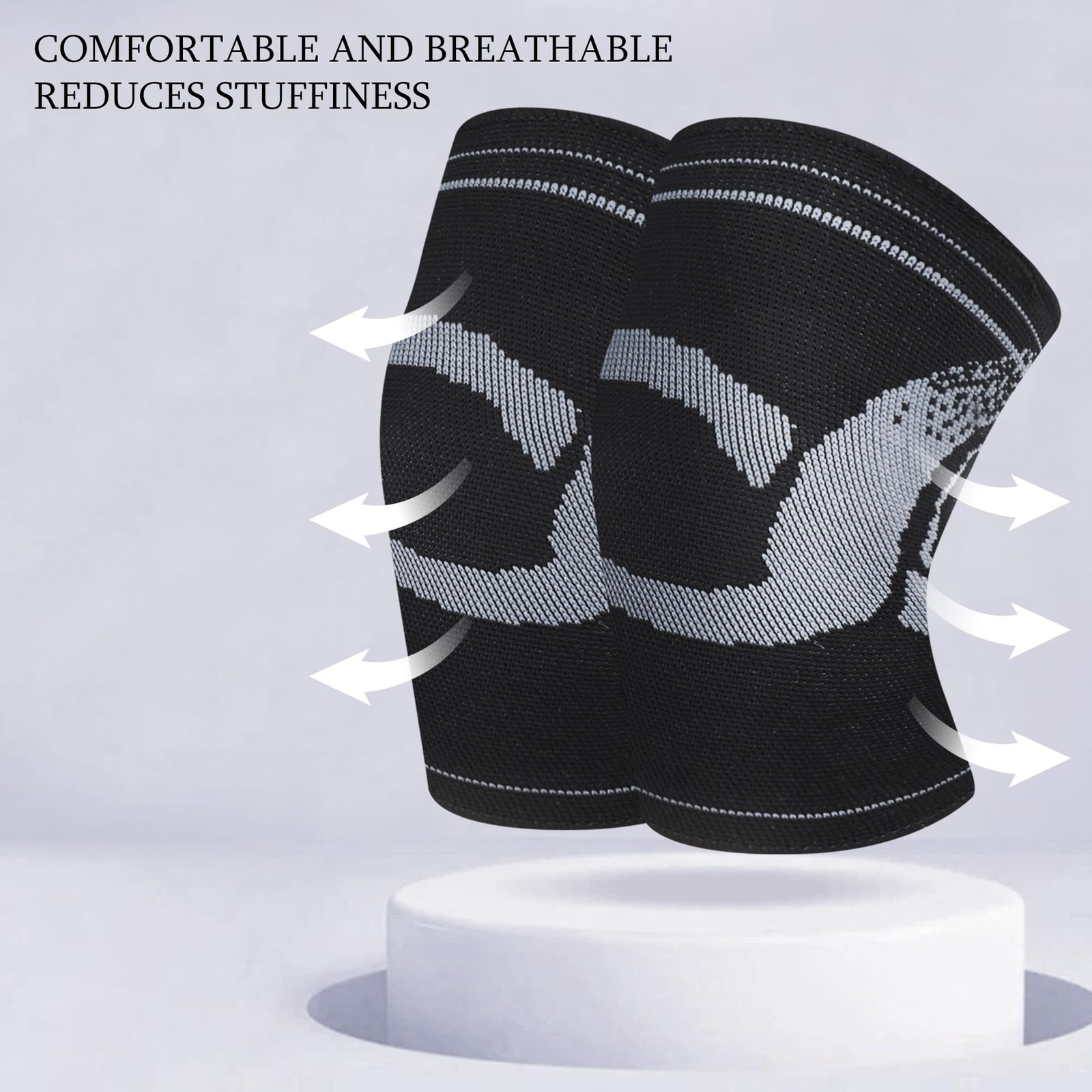 Kids Knee and Elbow Pads Set, 4pcs Breathable Thin Compression Sleeves Knee B…
