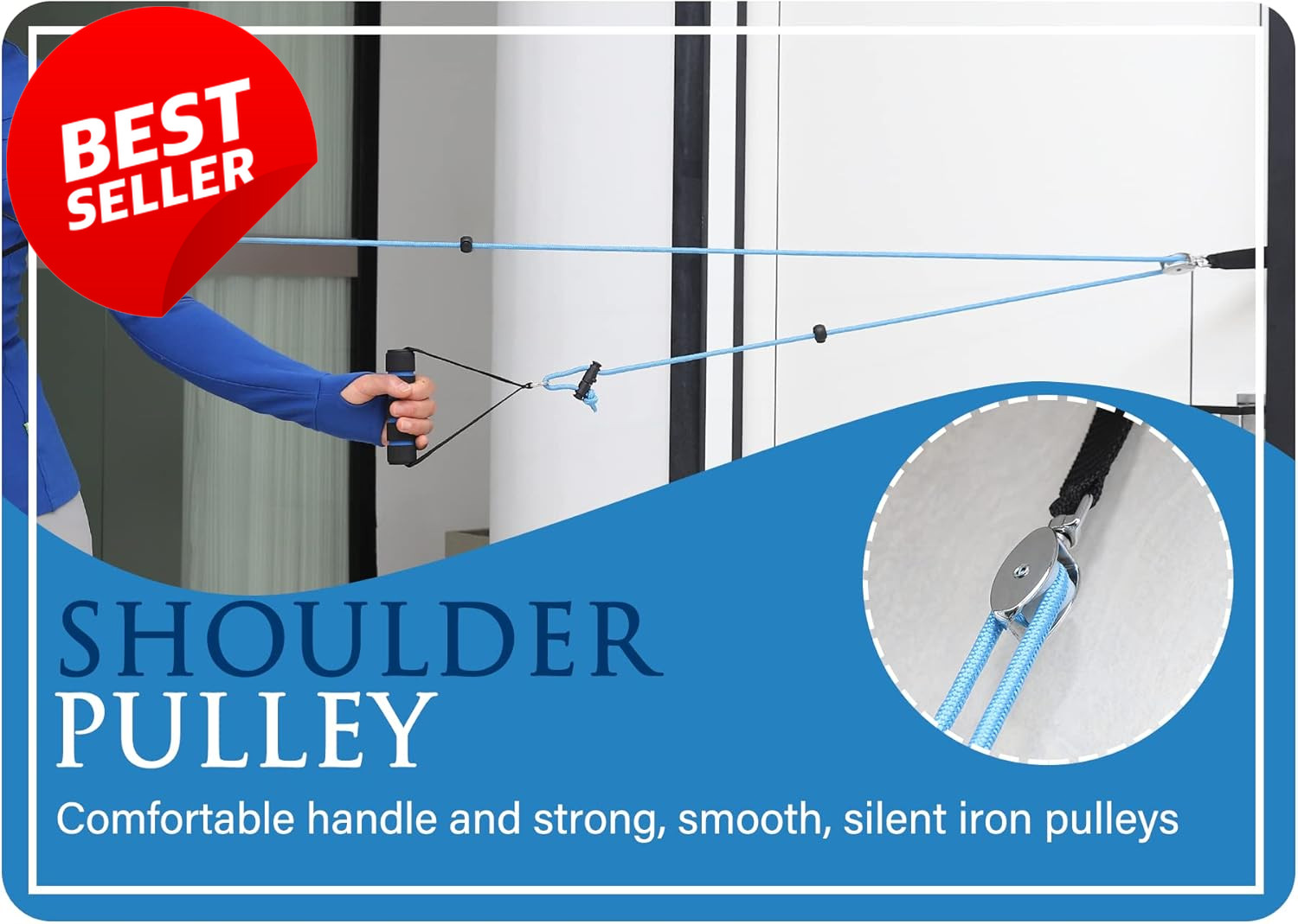 Over Door Shoulder Pulley for Physical Therapy & Surgery Recovery FSA HSA – US