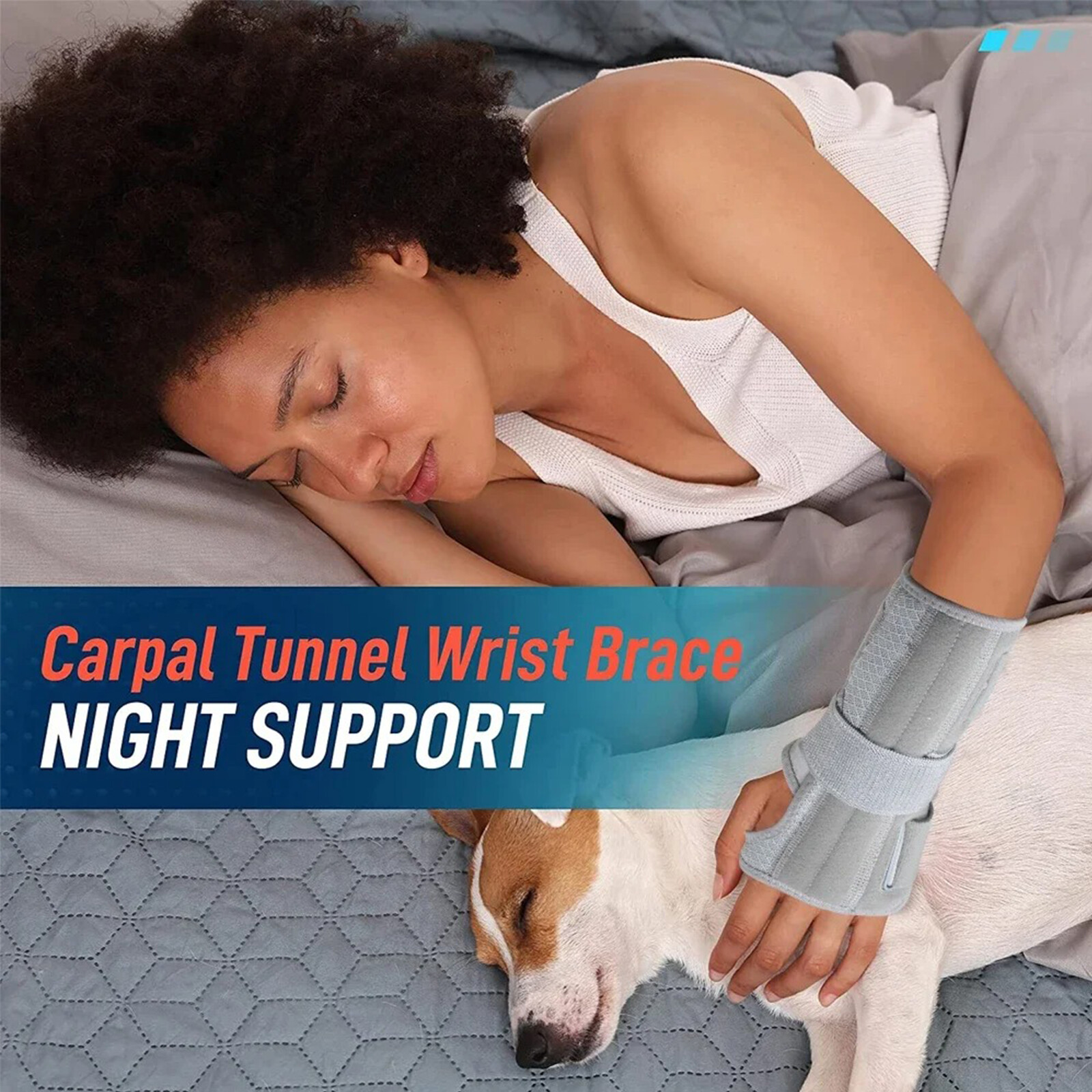 Left/Right Wrist Support Brace Splint Carpal Tunnel Hand Sprain Arthritis Sports