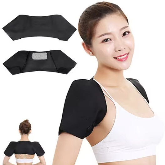 Shoulder Support Wrap Self Heating Therapy Pad Adjustable Compression Brace