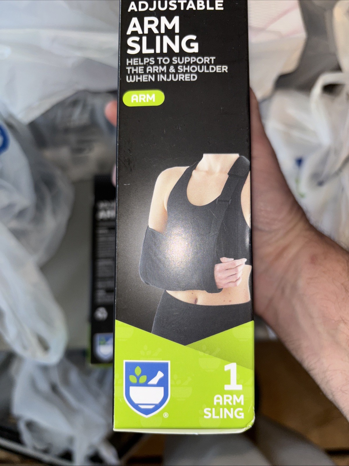 New ~~~ Adjustable Left Or Right Arm Sling Comfort Fit One Size Support