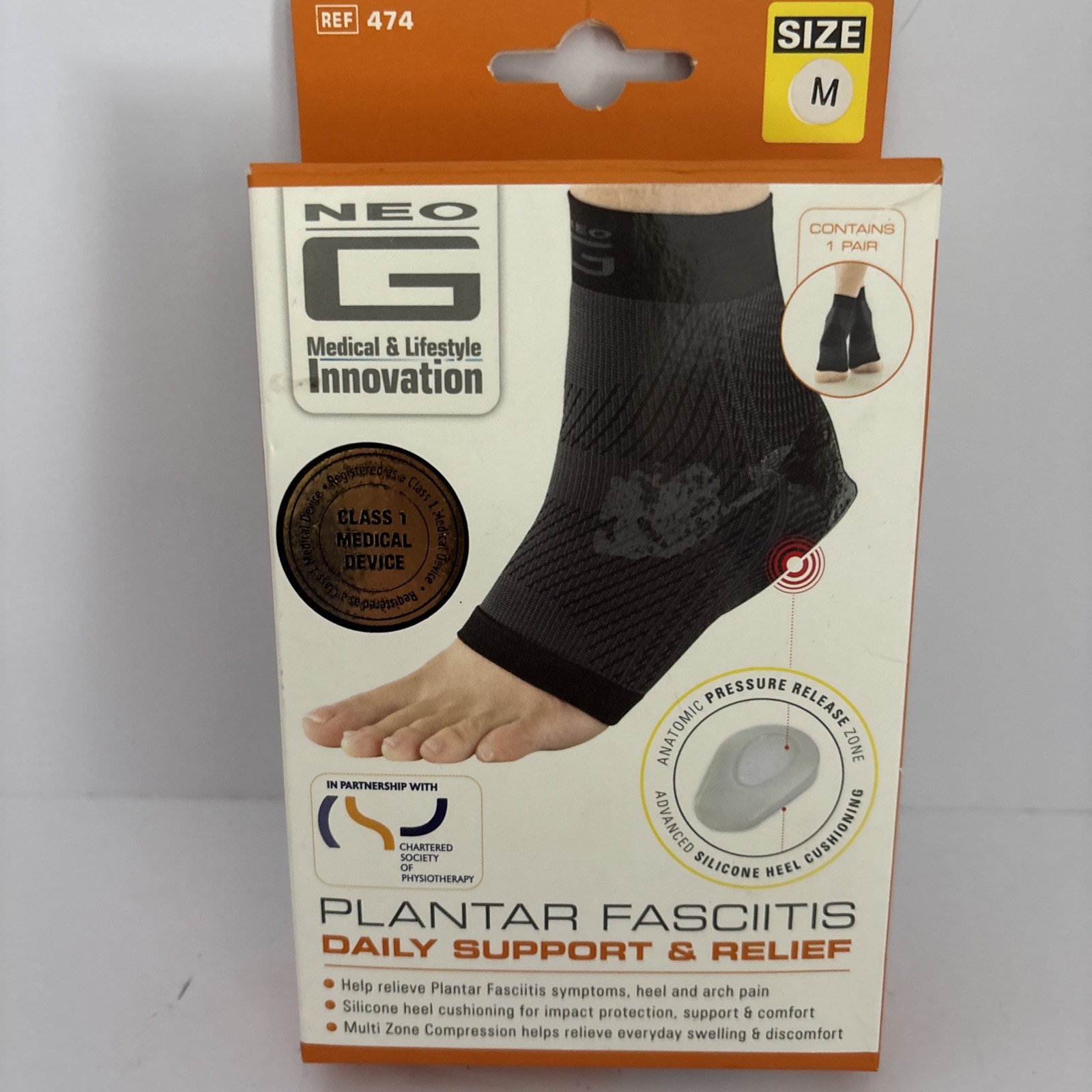 Neo G Support Medical & Lifestyle Size M Plantar Fasciitis Daily Support Relief