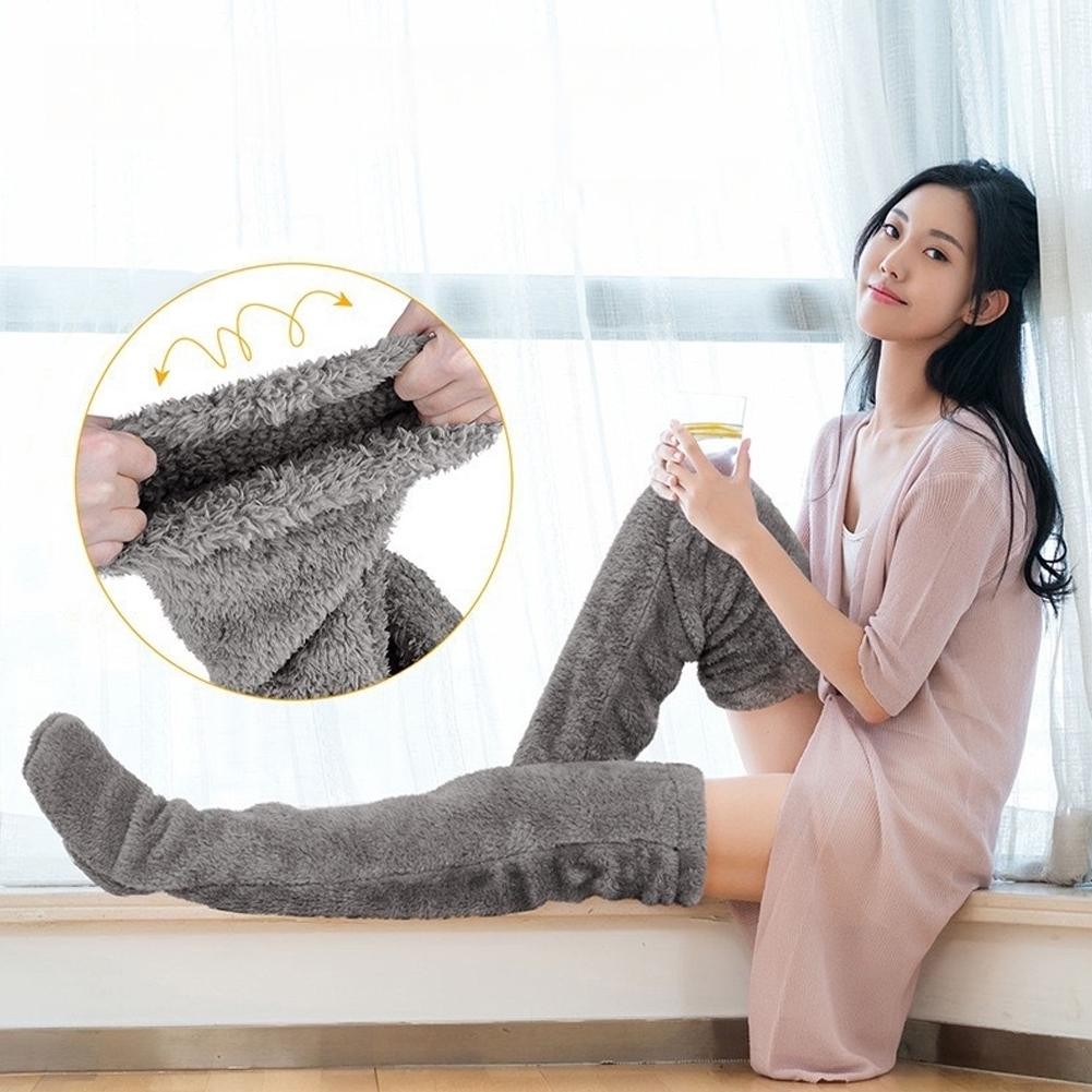 Winter Warm Women Slippers Shoes Thick Home Floor Socks Non Slip Fuzzy Socks]