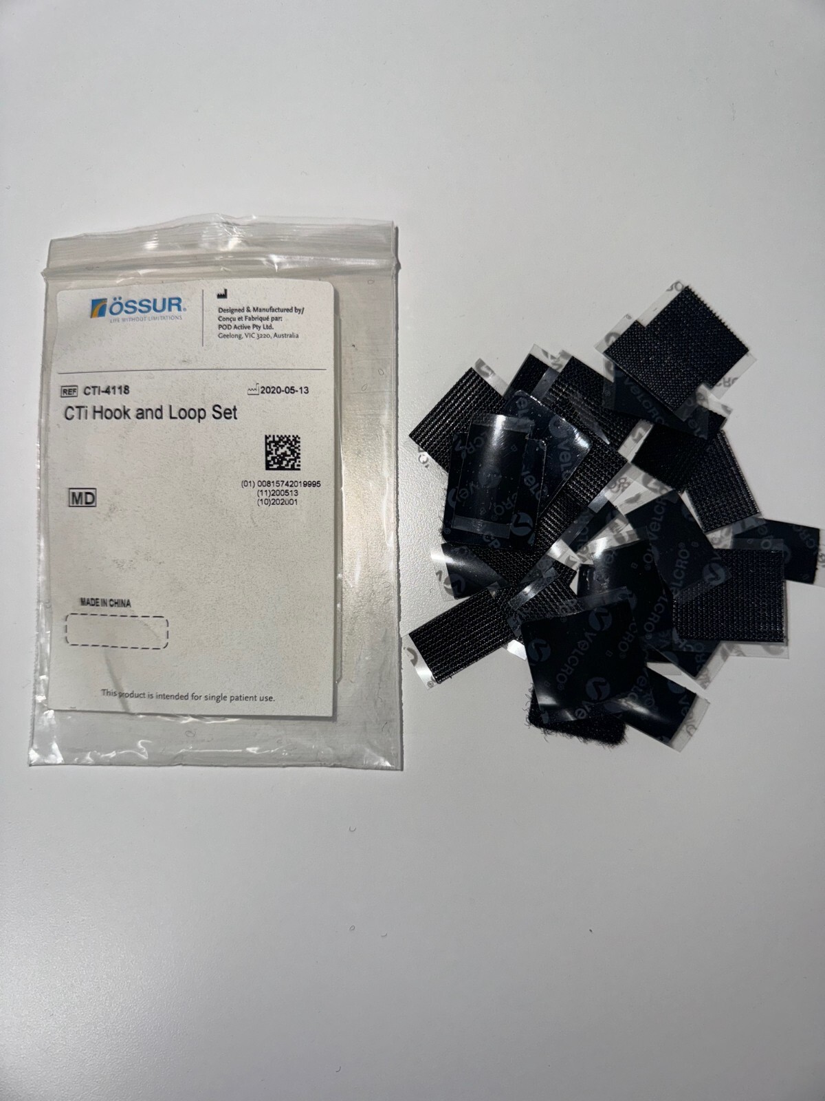 Ossur CTi Mission Strap Hook & Loop Set