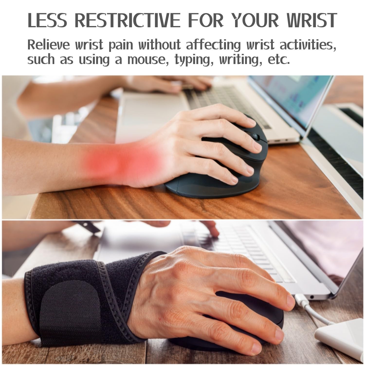 2-Pack Universal Wrist Braces – Support for Left & Right Hand | Versatile, ad…