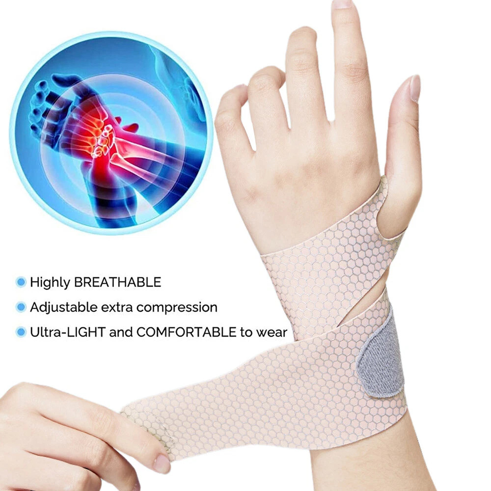 1/2x Adjustable Elastic Breathable Wrist Brace Wraps for Wrist Care, Daily Use