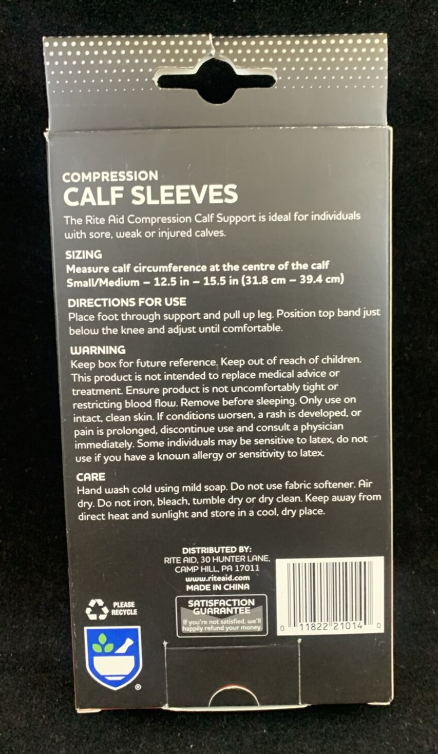 Breathable Calf Protective Compression Socks Sleeve Leg Brace Support Guard S/M