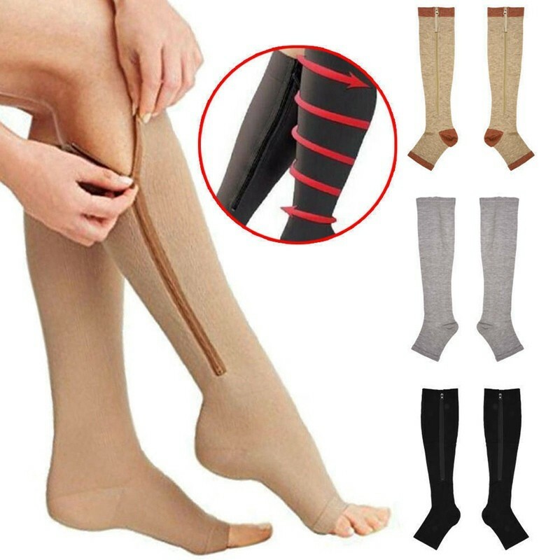 3 Pair Compression Socks For Men Women Circulation 20-30mmHg Support Stockings