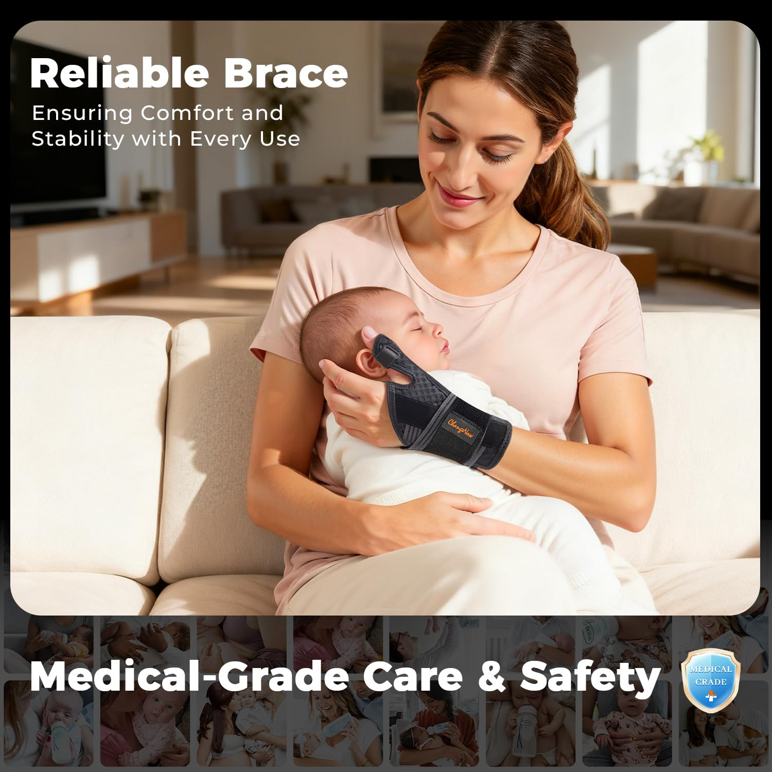 Medical-Grade Pain Relief Thumb Spica Splint, Right/Left Hand Thumb Brace | U…