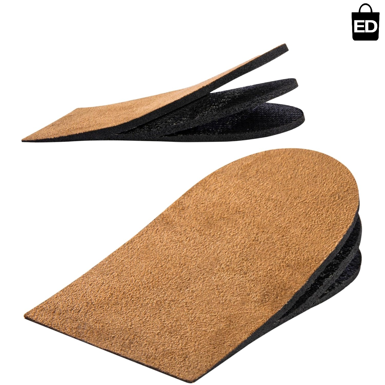 Medium Rubber Heel Lifts for Achilles Tendonitis – Customizable Height Support