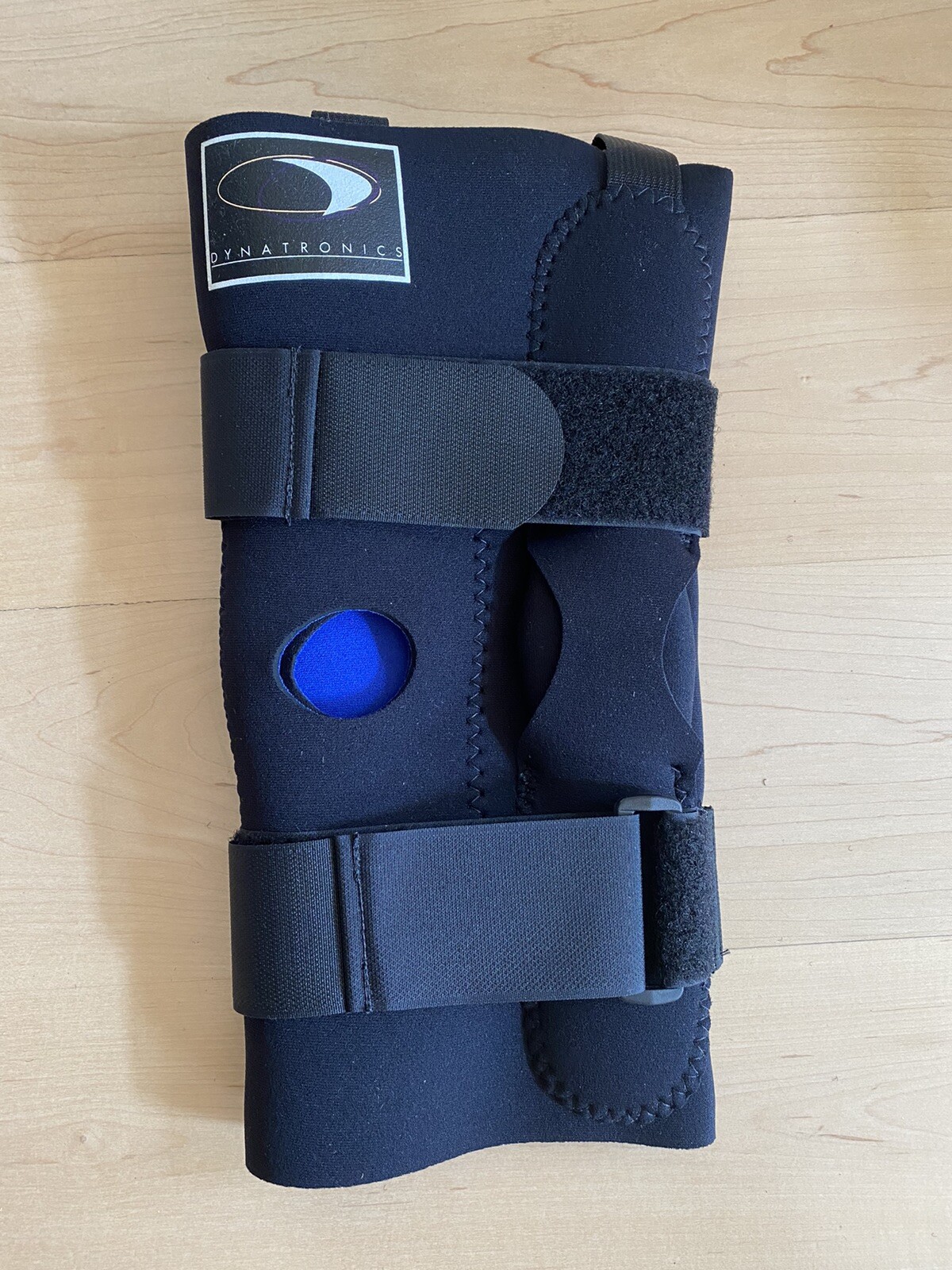Dynatronics knee Support, Open kneecap Stabilizer with Adjustable Strap, Hinged