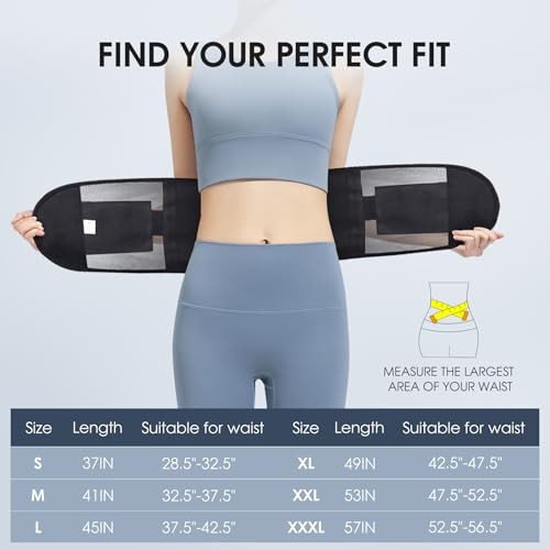 COMFYTHERA Umbilical Hernia Belt, Elastic Abdominal Binder Lower Waist Large