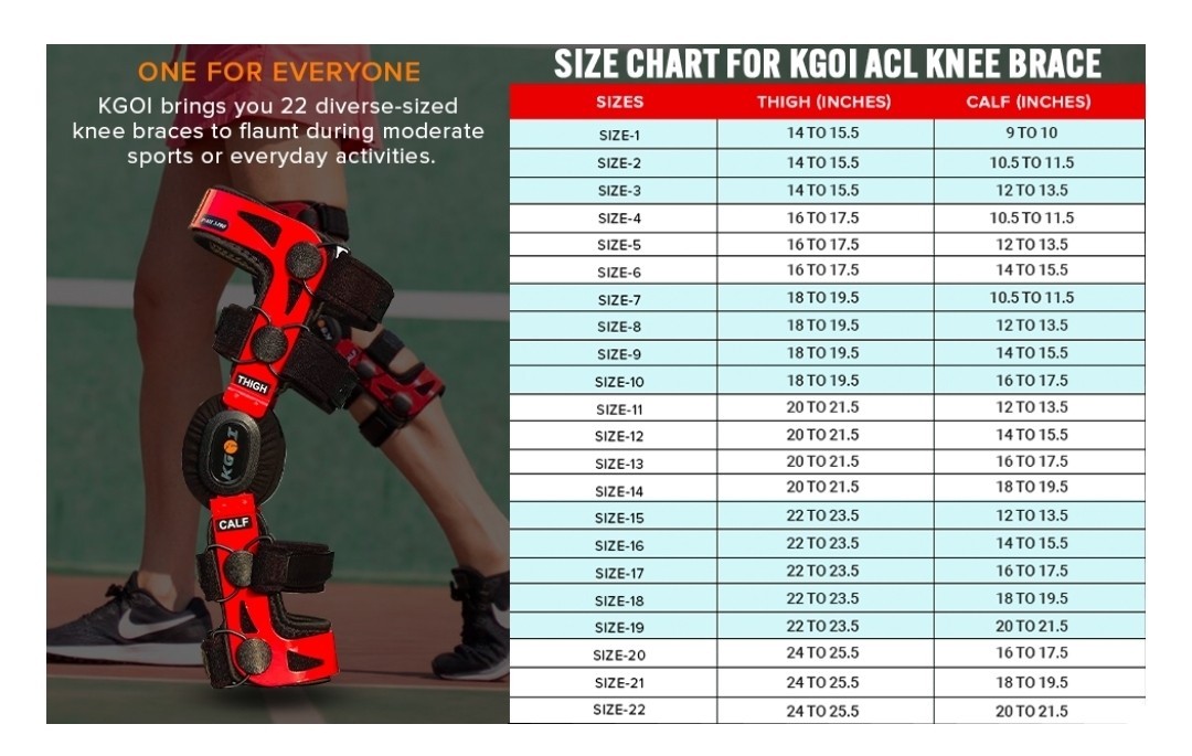 Knee Brace for Acl/Ligament/Sports Injuries/Arthritis (OA)Knee Joint Pain SIZE13