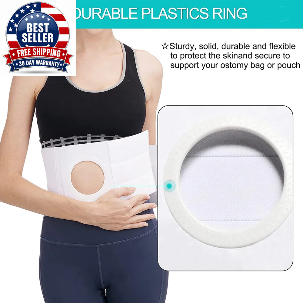 Ostomy Belt for Men and Women, Ostomy Hernia Support Belt, Abdominal Binder Brac