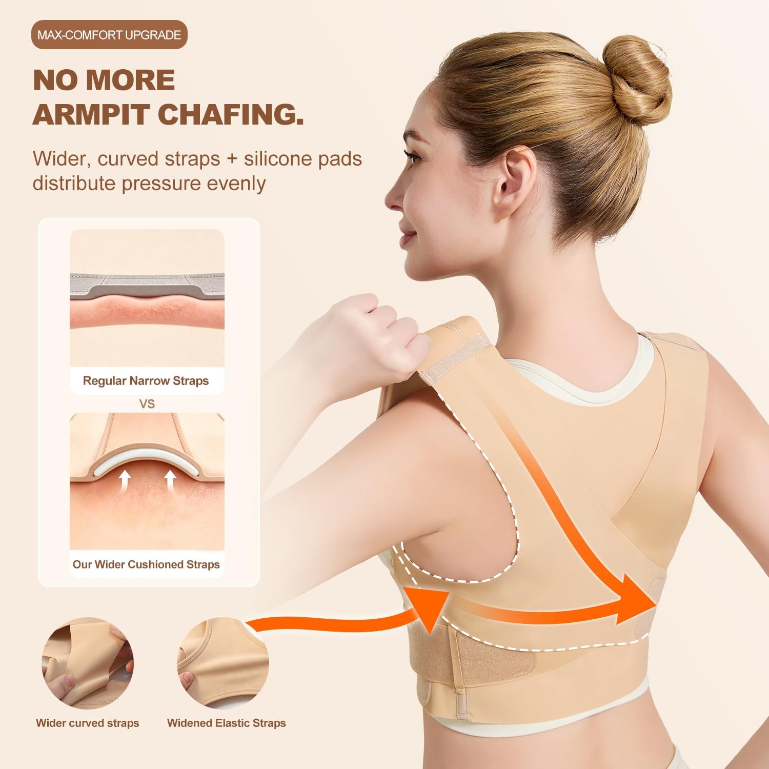 Actpower Invisible Posture Corrector for Women Small(Under Bust 26″- 33″)
