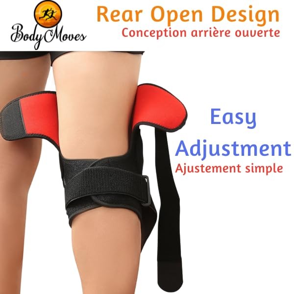 BodyMoves Kid’s Hinged Knee Brace with Ice Pack Sporty Black