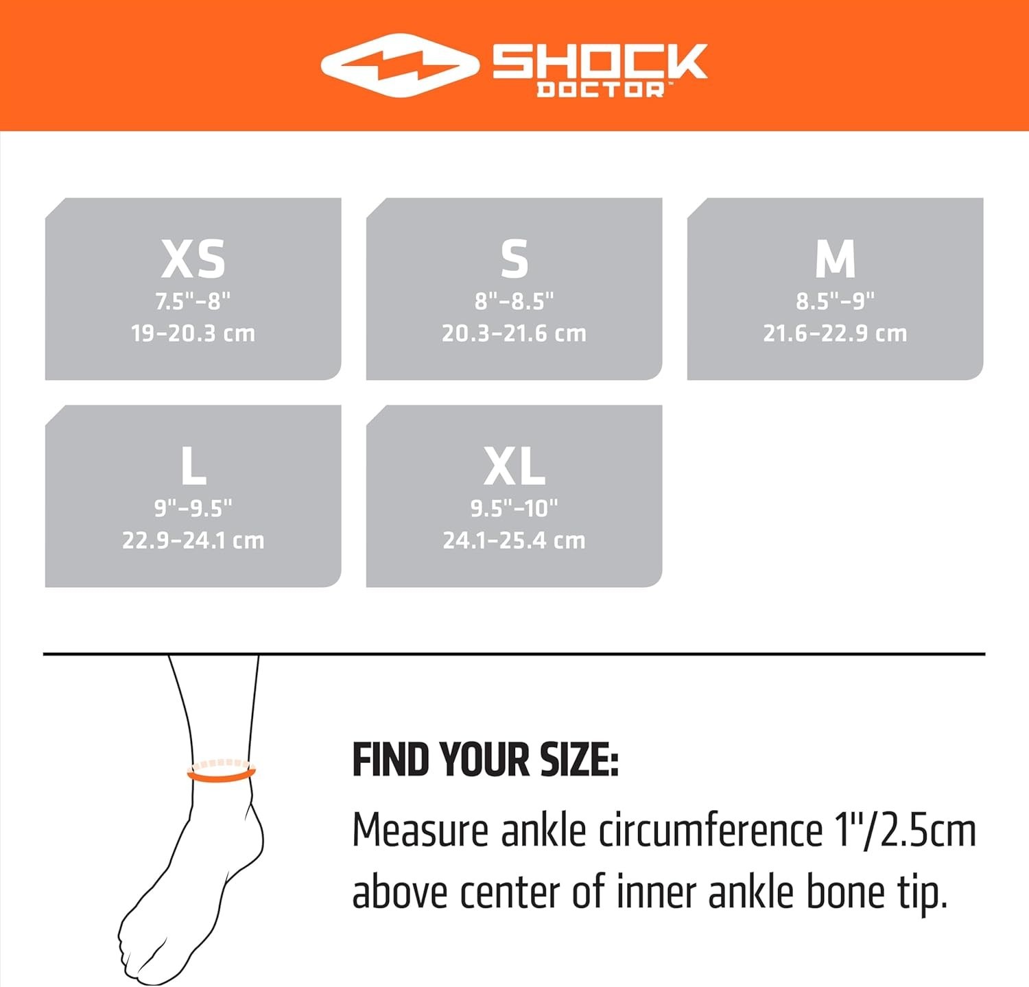 Shock Doctor Ultra Wrap Lace Ankle Brace Adult Medium Black Adjustable Support