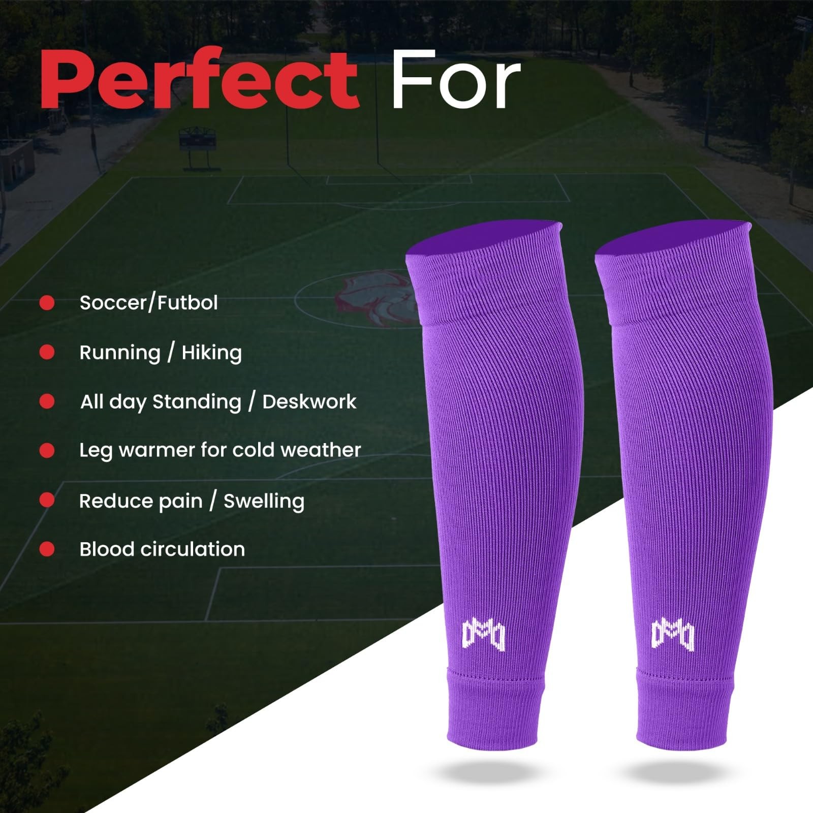 Pre Cut Soccer Sock Sleeves, Companion for Soccer Grip Socks, Securely Holds …