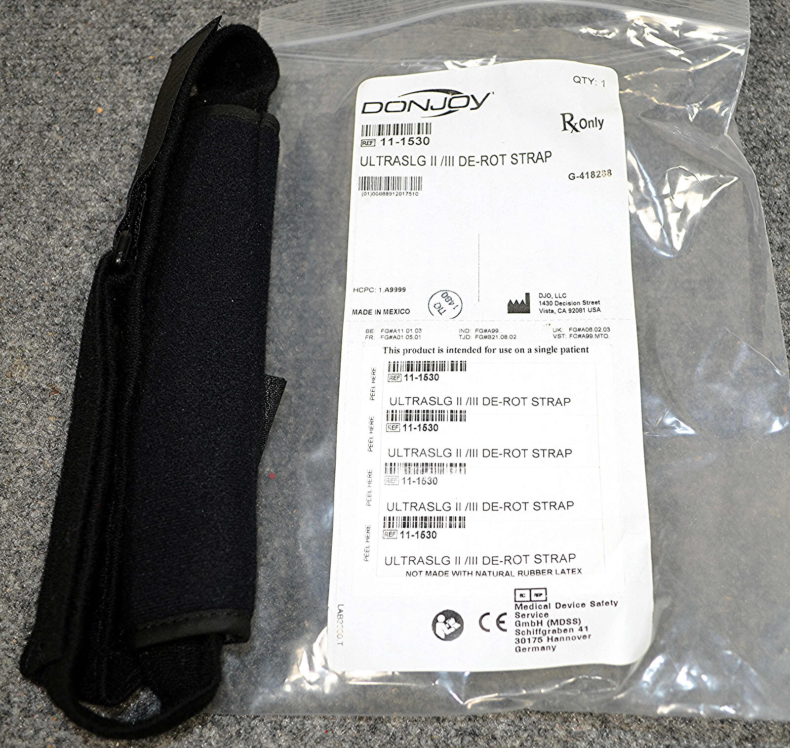 DonJoy Ultra Sling II/III Shoulder Support Arm Sling – Adult with Pillow & Ball