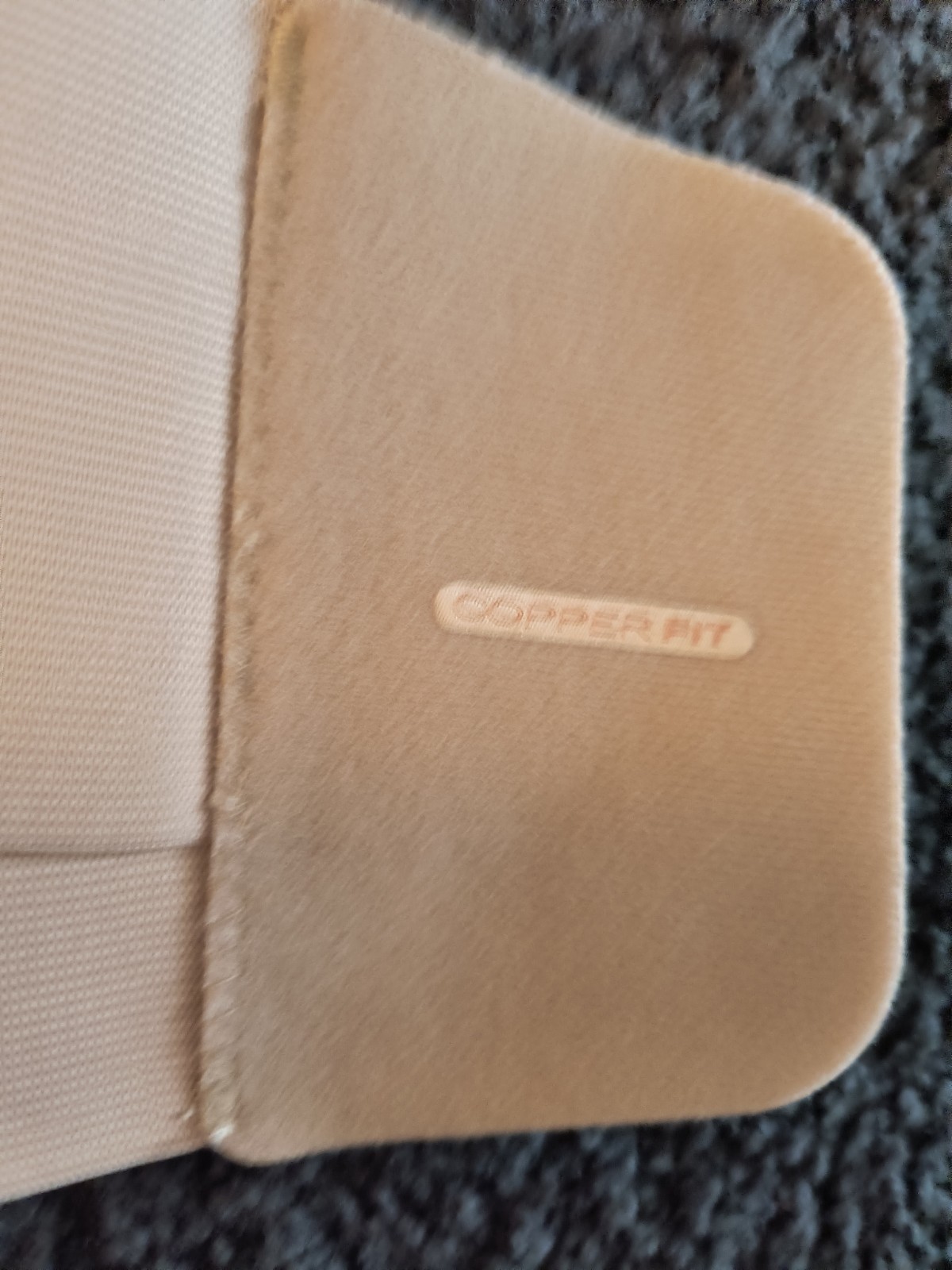 Copper Fit Lumbar Support Belt Small/Medium Beige Adjustable Compression NEW