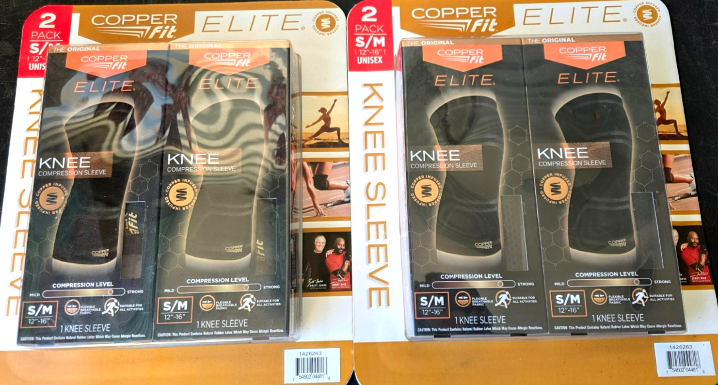 Copper Fit Elite Air Knee Sleeve 4-pack (S/M) 1740695 – CFEAIRKNSM100 – 1426263