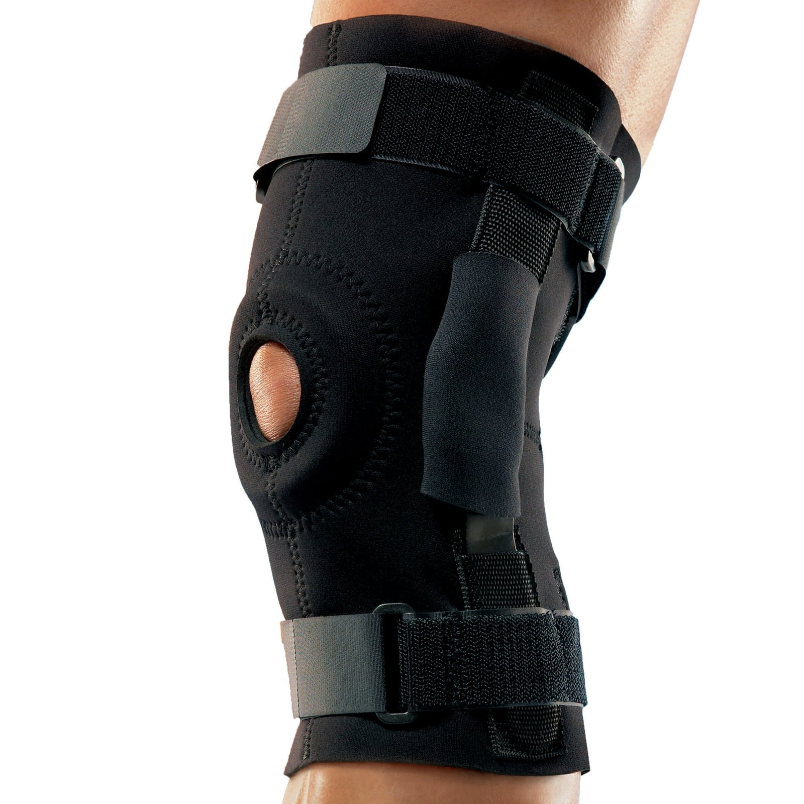Futuro Knee Hinged Brace Dual-Pivating Lateral Stabilizers Rigid Stability ADJ