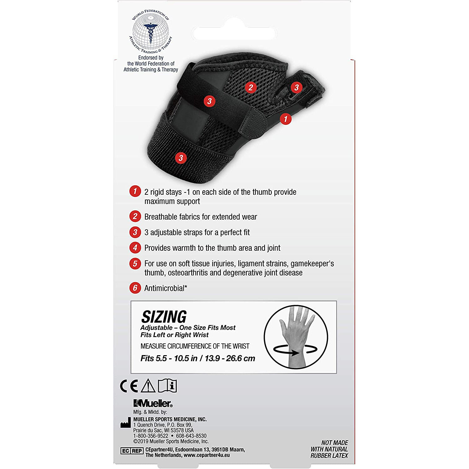 Mueller Thumb Stabilizer – One Size