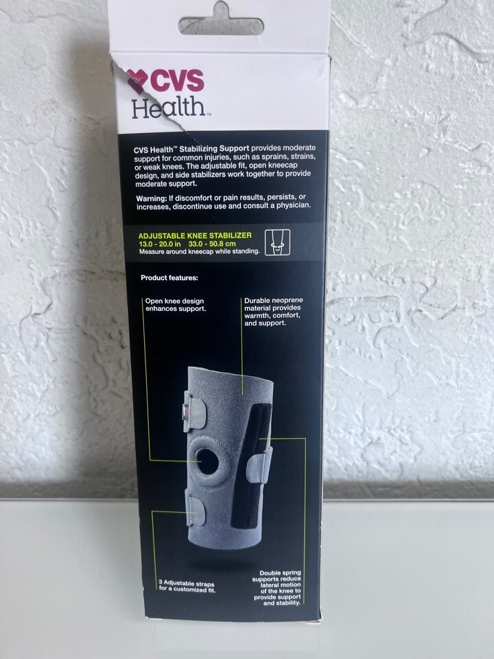 CVS Health Adjustable Stabilizing Knee Support Moderate – One Size