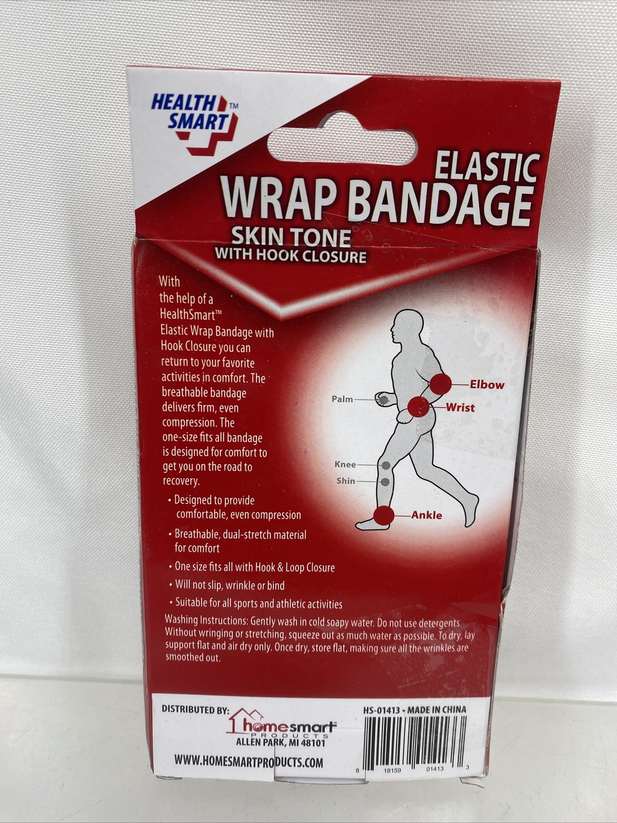 Health Smart 3 In. x 23-5/8 In. Bandages HS-01413 Wrist Ankle Elbow Elastic Wrap
