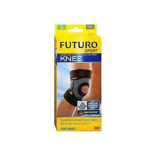 Futuro Sport Moisture Control Knee Support Moderate Support Extra Large 2 Pack