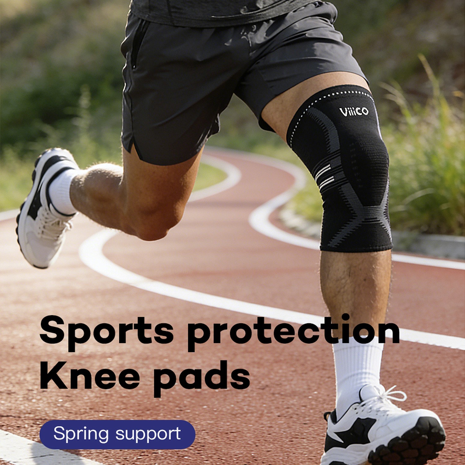 Knee Braces for Women Men Knee Pain Relief, Knee Support with Non-Slip Silicone