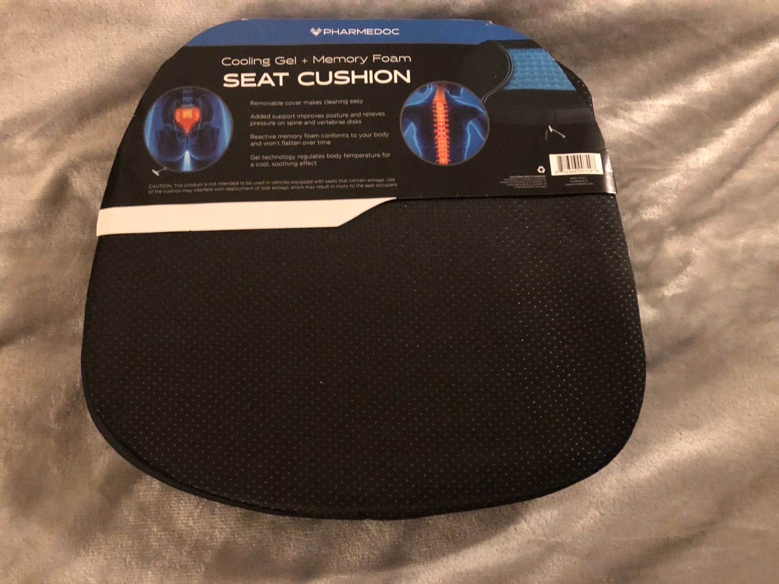 B-1746 NEW Pharmedoc Comfort Doctor Gel Cushion Blue FREE SHIP