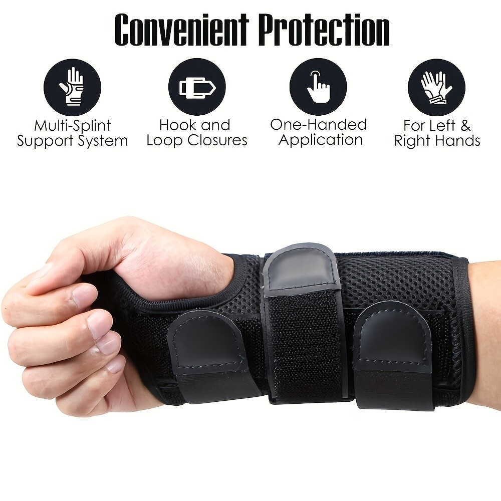Adjustable Wrist Support Brace for Carpal Tunnel & Tendonitis Relief Wristband
