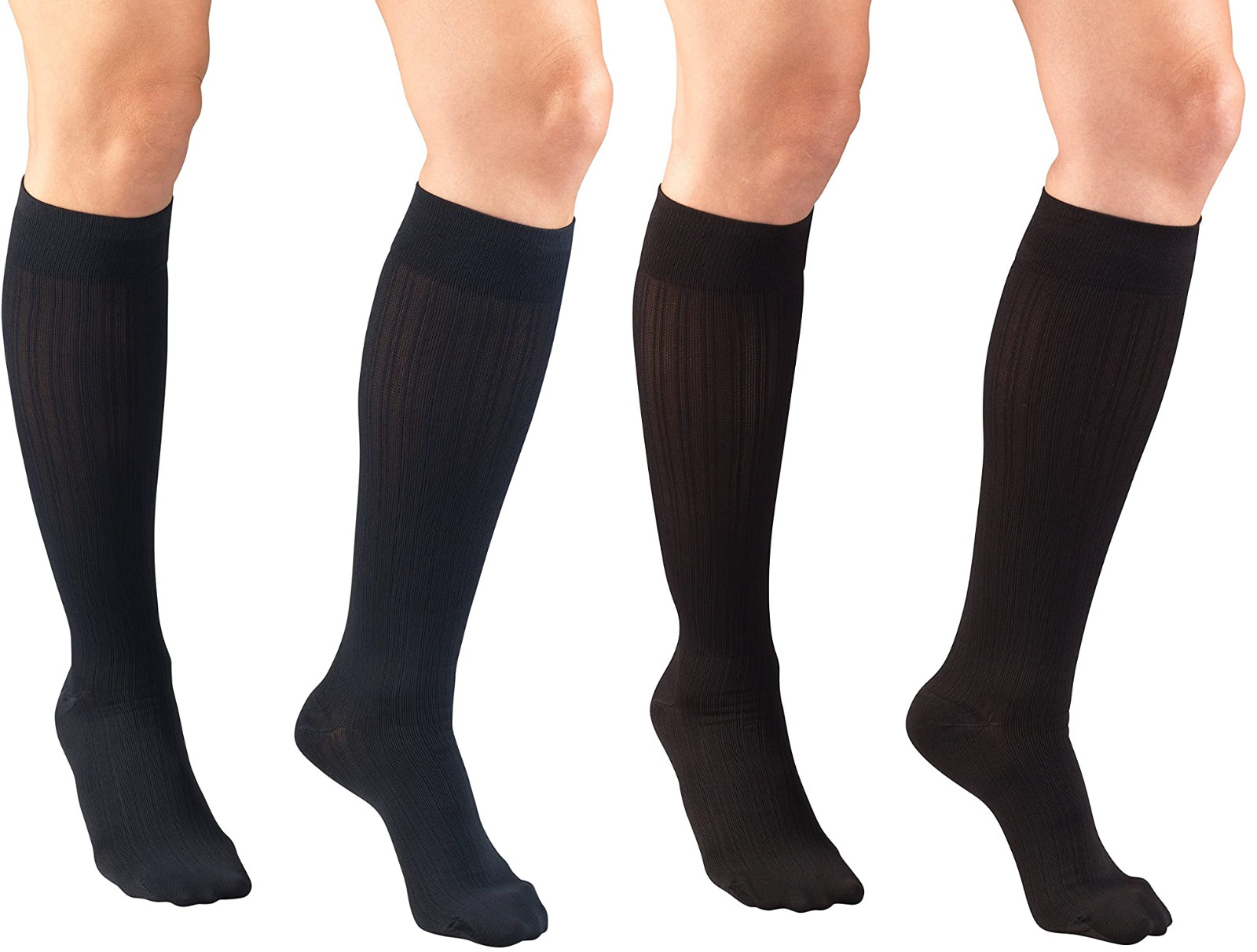 Truform Women’s 1973 Compression Socks Knee High 15-20 mmHg [1x Pair]