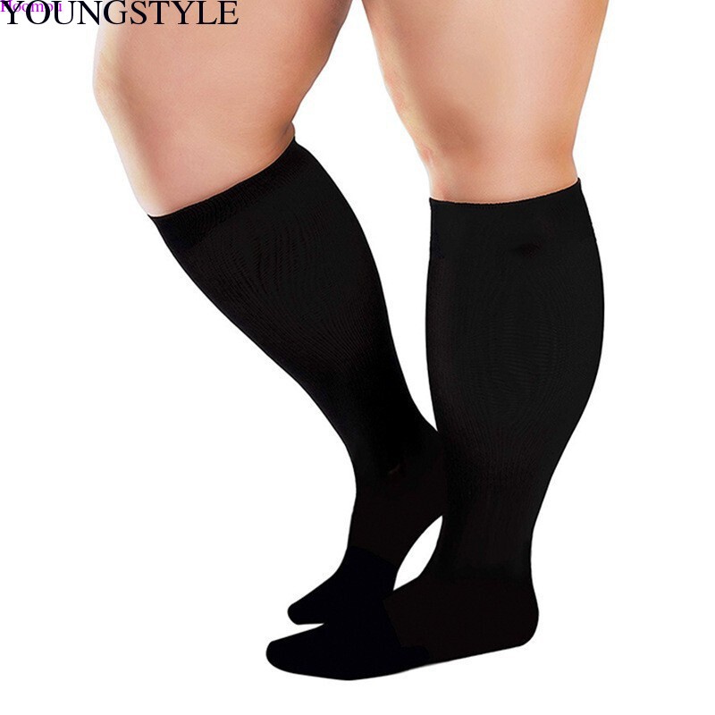 Plus Size Compression Socks 20-30 mmhg for Men and Women Wide Calf 2XL-7X-Large