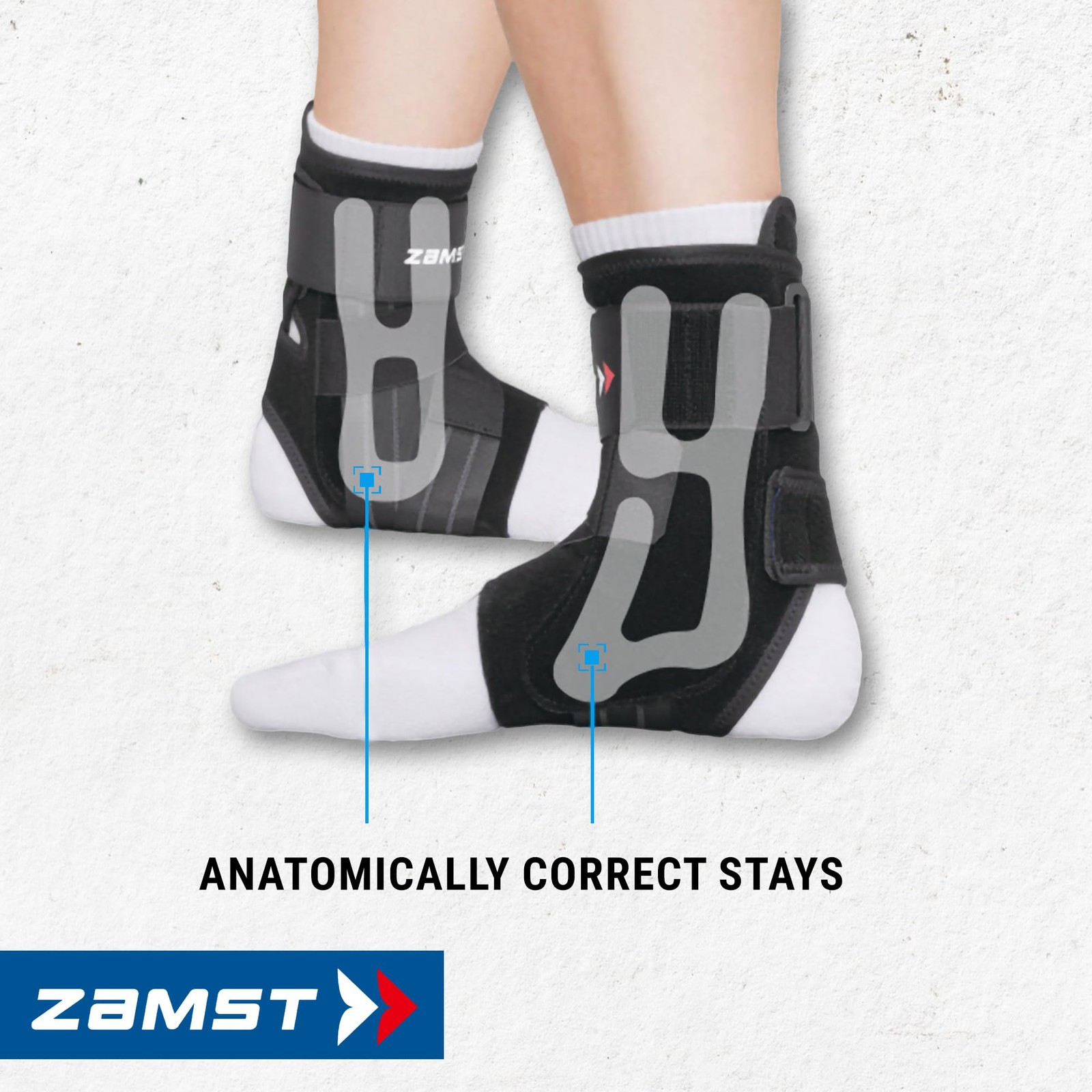 Zamst A1 Black Ankle Brace For Sports – Breathable Sports Ankle Support For Men