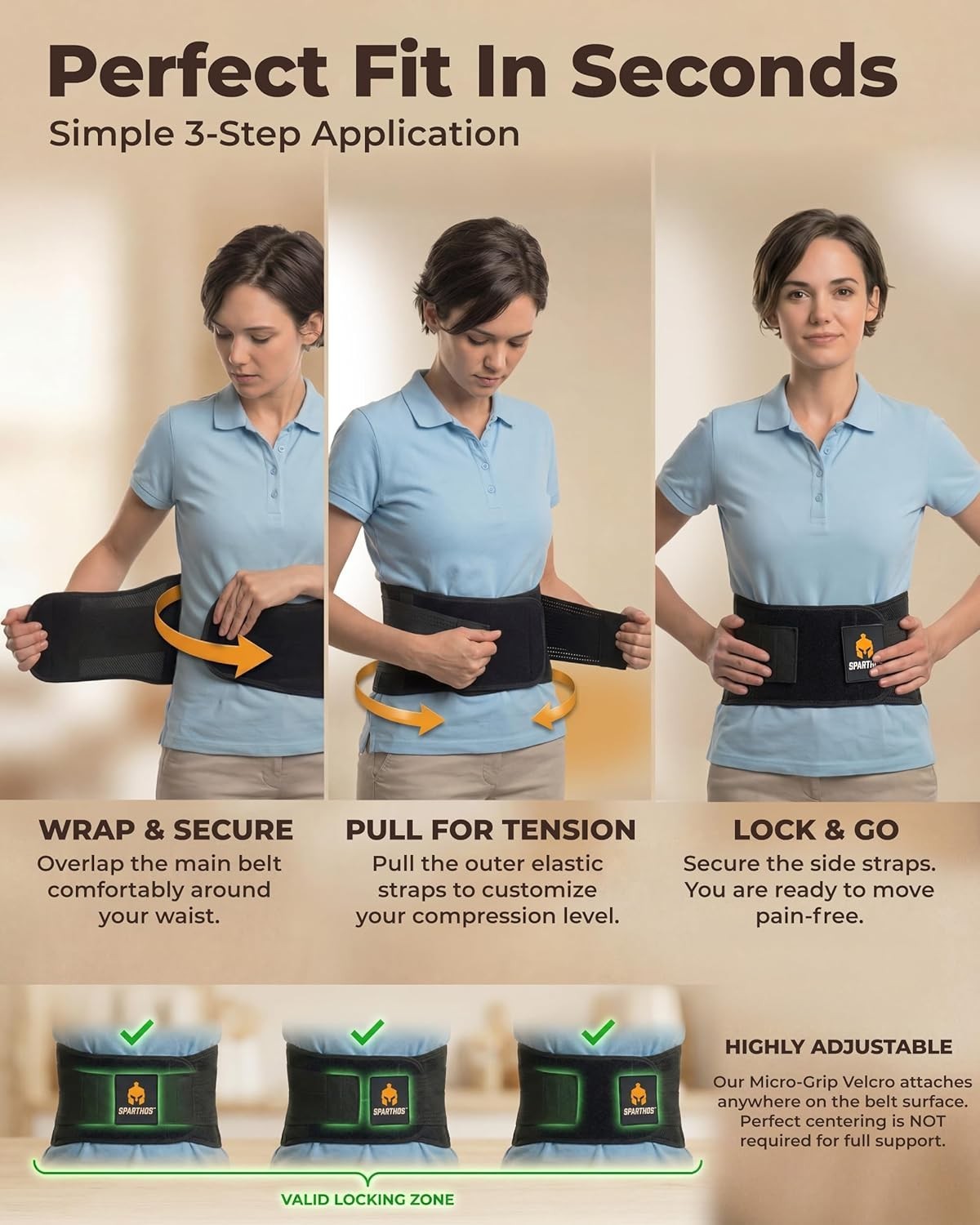 Back Support Belt – Immediate Relief from Back Pain, Sciatica, Herniated Disc…
