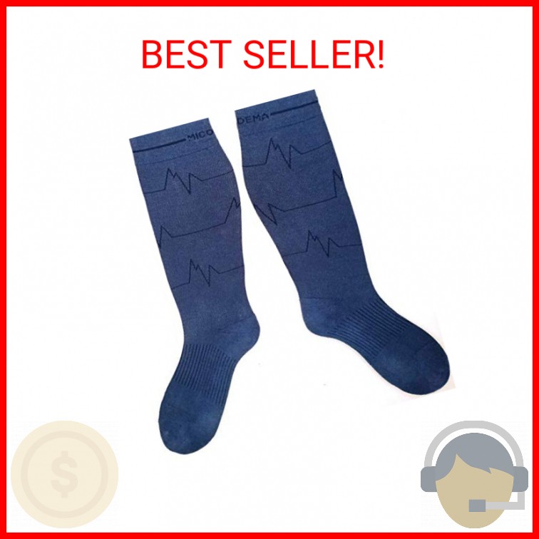 MICODEMA Compression Socks for Wide Calf – Ankle and Arch Support | Firm Gradien