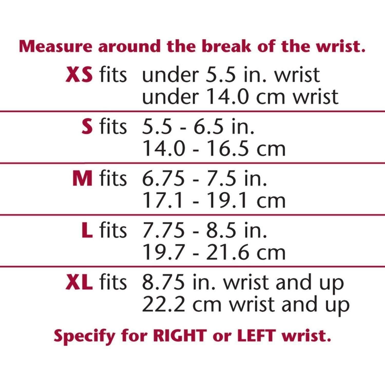 SAI Elastic Wrist Splint Extra Large, Left