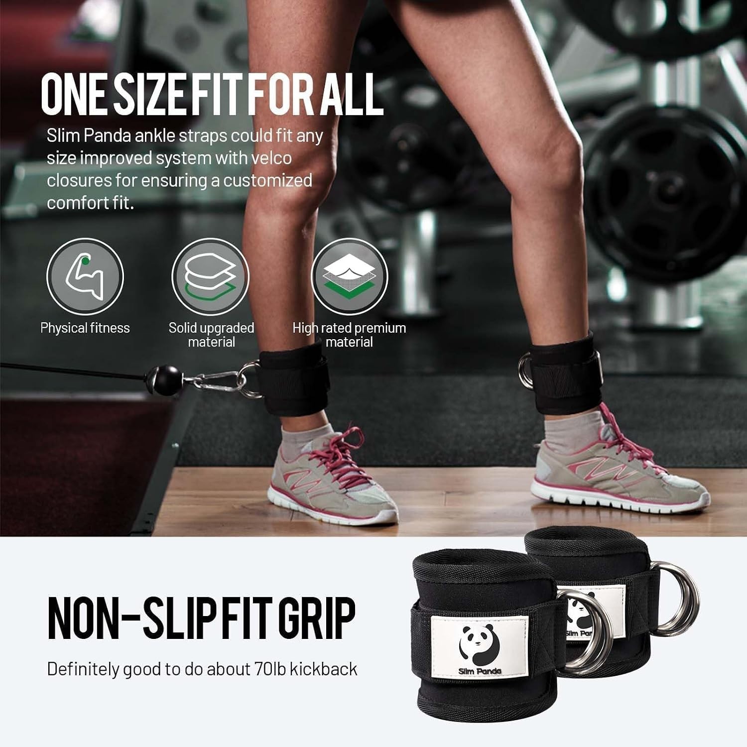 Effortless Adjustable Ankle Cuff for Kickbacks – Durable & Stylish Fitness Gear