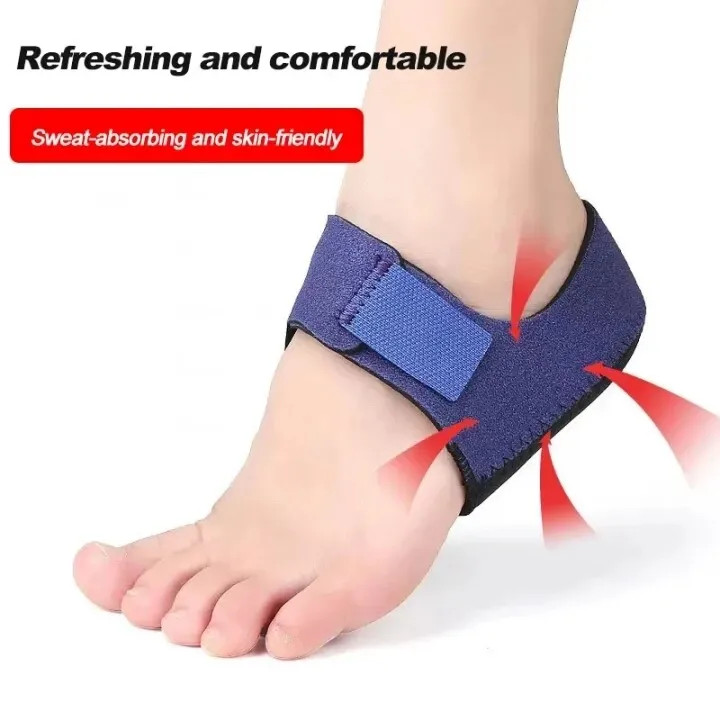 1 Pair Back Heel Protective Sleeve Heel Pad Adjustable Gel Heel Arch Support Foo